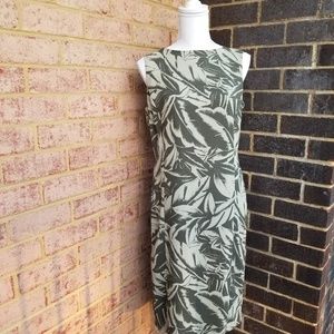 Liz Claiborne Dark Olive Green Day Dress Size 8